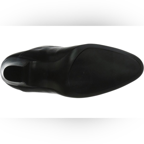 NEW Nine West Quarrel Western Cowboy Black Leather Heeled Ankle Boot - Picture 7 of 8